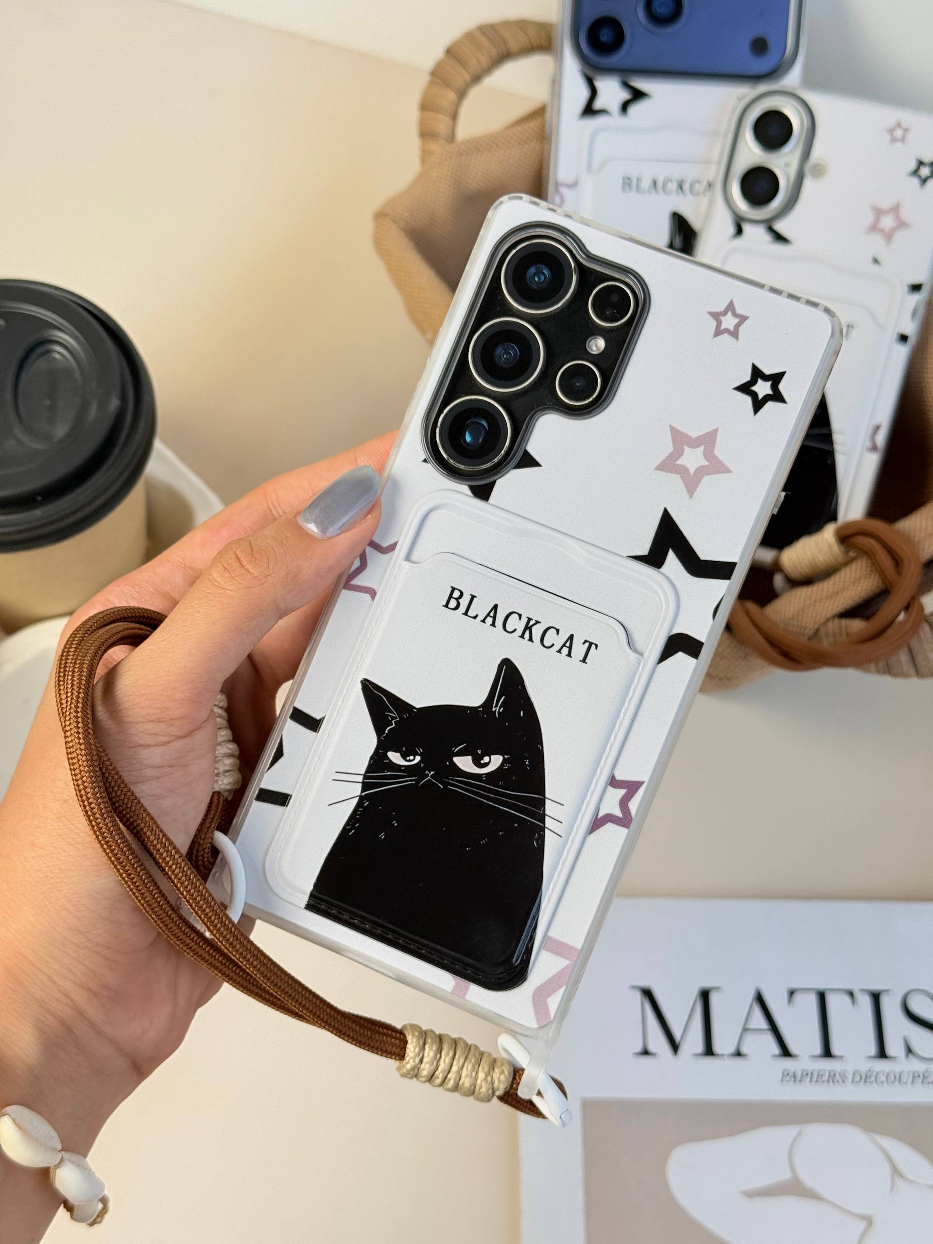 قاب Black Cat 🐈‍⬛جاکارتی ، بند دو قلاب