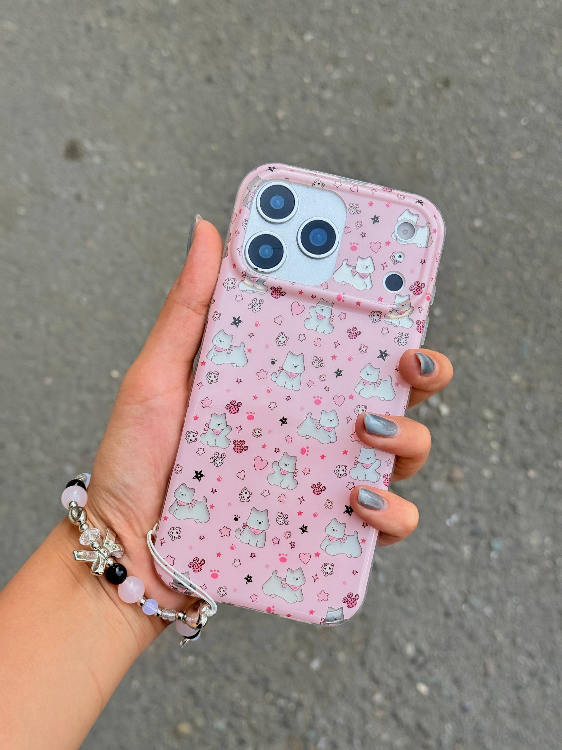 قاب Pink Paws با آویز